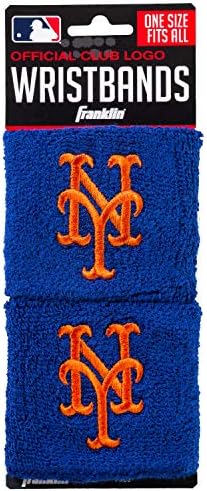 Franklin Sports MLB Team Licensed Baseball Wristbands - MLB Team Logo Sweat Wristbands - Great for Costumes + Uniforms - Pair