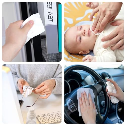 MCPINKY 580PCS Compressed Towels, Bulk Disposable Towels for Face Portable Washcloths for Travel Expandable Wipes Tablets Survival Gear Kit for Outdoors Camping Hiking Hotel