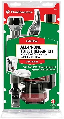 Fluidmaster 400AKR Universal All in One Toilet Repair Kit for 2-Inch Flush Valves, Easy Install