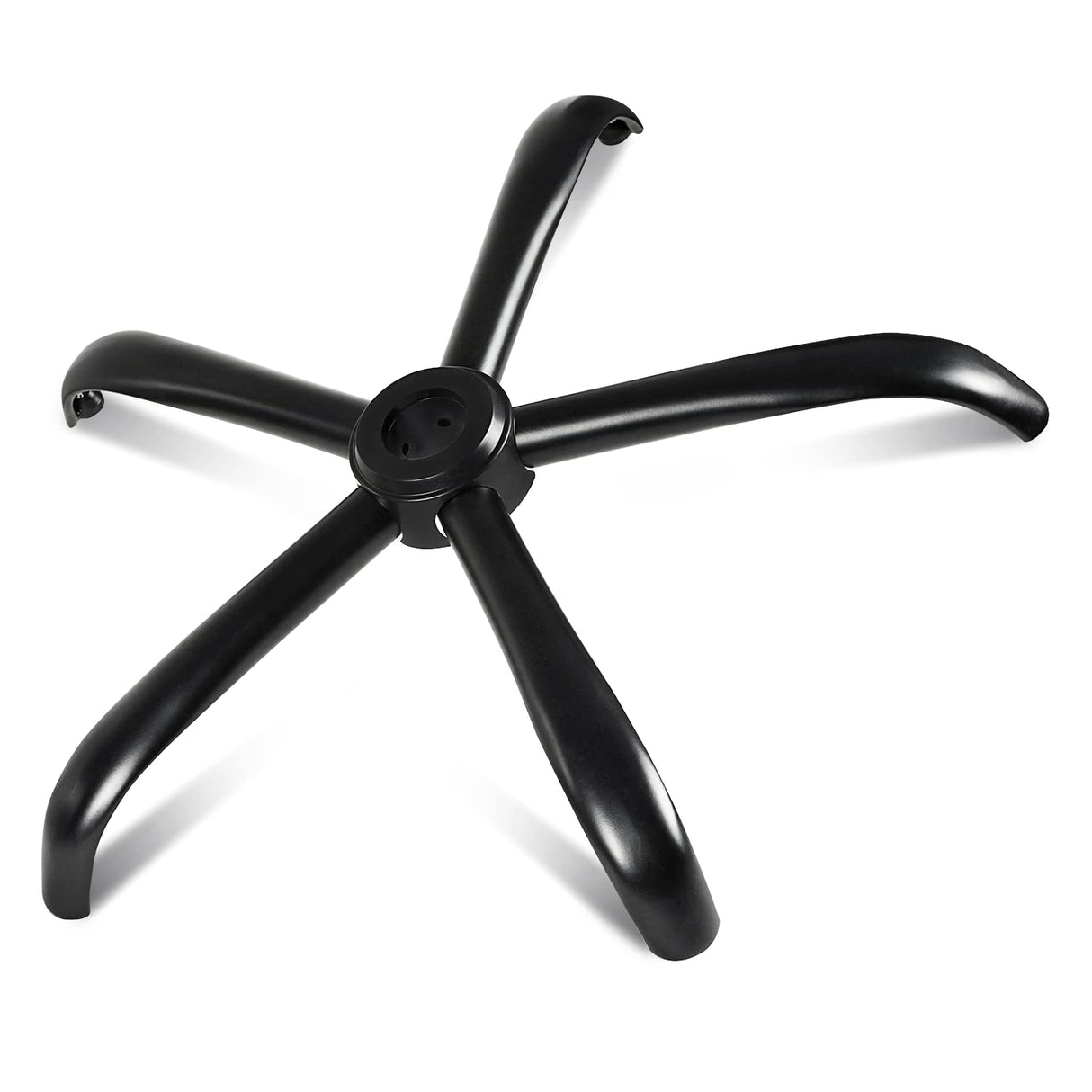 MASTERY MART Heavy Duty Office Chair Base Replacement, 2500 Lbs, 28"(70 cm), Metal Desk Chair Base Replacement Parts with Universal Gas Cylinder Hole and Casters Sockets, Matte Black