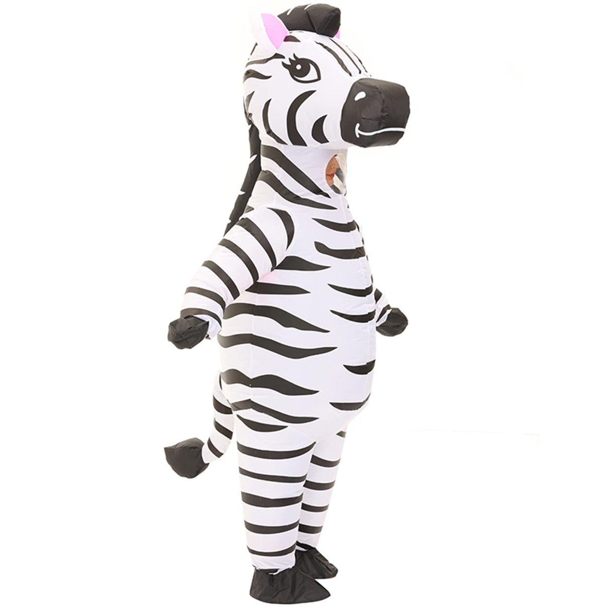 Arokibui Inflatable Zebra Costume Funny Blow up Animal Costume for Cosplay Party Christmas Halloween Suit Festival Suit Jumpsuit