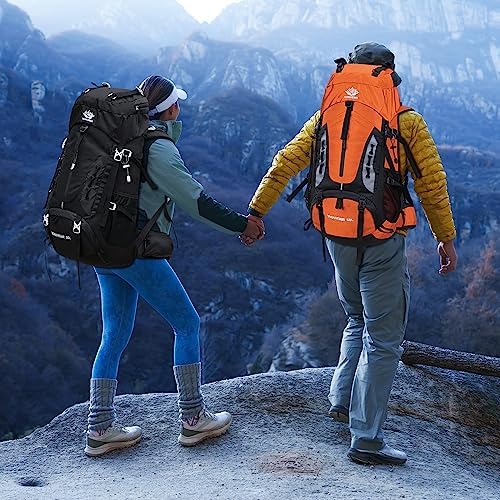 Esup 50L Hiking Backpack Men Camping Backpack with rain cover 45l+5l Lightweight Backpacking Backpack Travel Backpack