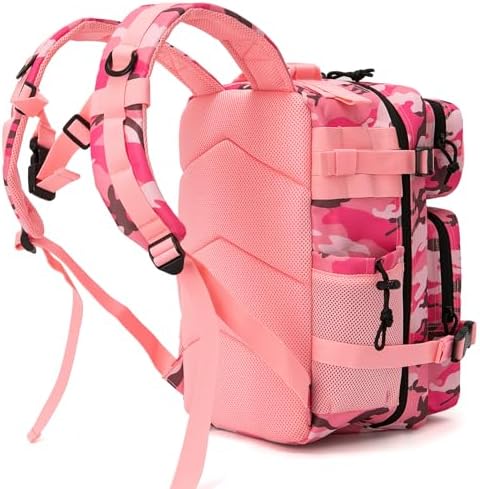 QT&QY 25L/35L/45L Military Tactical Backpack For Men Molle Daypack 3 Day Bug Out Bag Hiking Rucksack With Bottle Holder