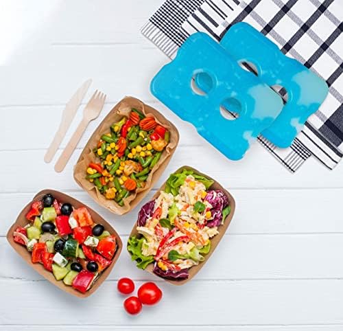 Healthy Packers Ice Packs for Lunch Boxes & Coolers - Freezer Packs - Original Cool Pack | Cooler Accessories for Beach, Camping & Fishing | Slim & Long-Lasting Reusable Ice Pack for Cooler