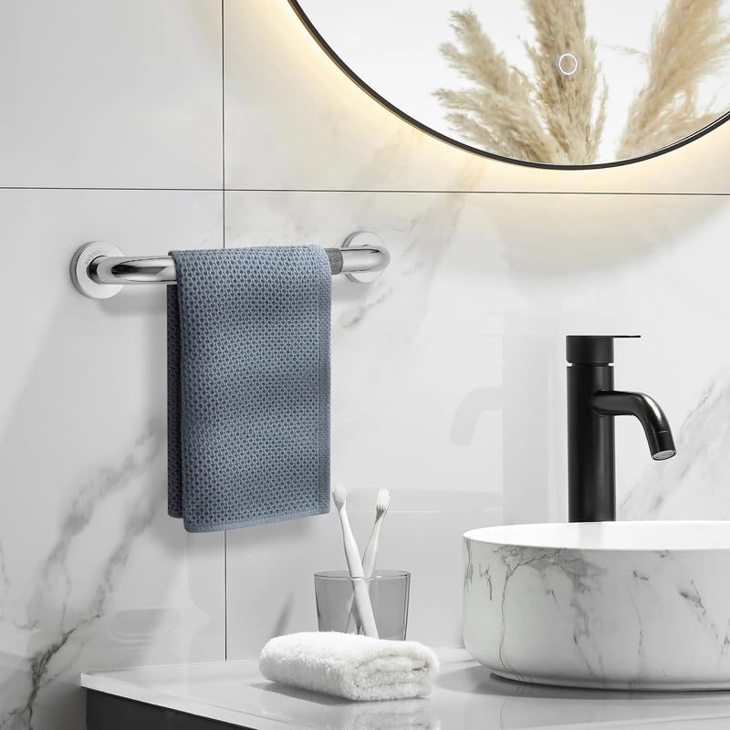 Grab Bars for Shower, 2 Pack 16-Inch Anti Slip Shower Handles for Elderly, Safety Shower Grab Bar, Stainless Steel Handicap Grab Bars for Bathroom (Polished Nickel 1" Diameter)