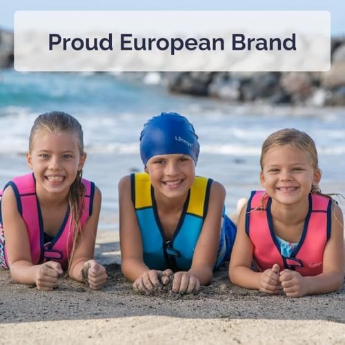 Limmys Premium Kids Swim Vest - Toddler Swim Jacket and Buoyancy Swimming Aid - Modern Design Swimming Vest for Boys, Girls and Babies - Drawstring Bag Included