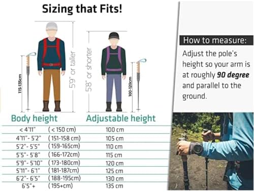 Trekology Trek-Z Collapsible Hiking & Trekking Poles - Balance Support for Seniors, Women, and Men, 2pc Per Set