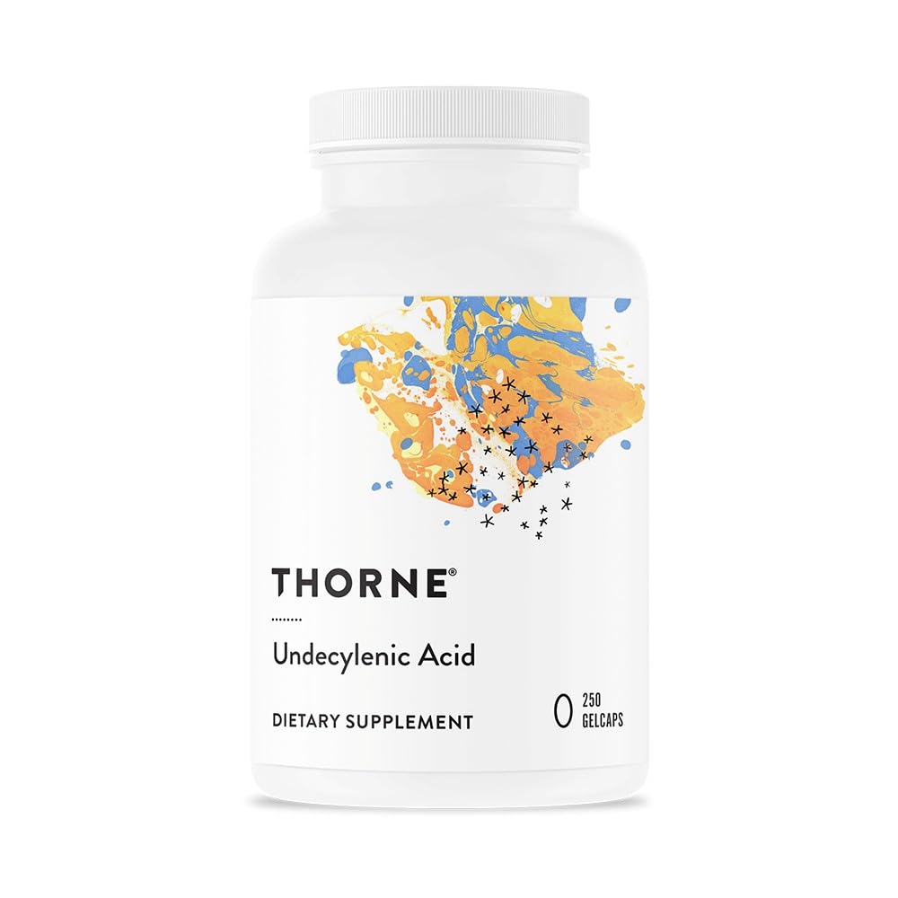 THORNE - Undecylenic Acid (Formerly Formula SF722) - 250 mg of Undecylenic Acid - for a Healthy Balance of Gut & Vaginal Flora* - Gluten Free - 250 Gelcaps - 50 Servings