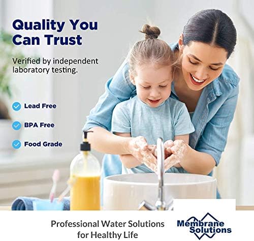 Membrane Solutions 20 Micron Sediment Water Filter Replacement Polypropylene Cartridge 10"x 2.5" for Whole House RO System, Compatible with Aqua-Pure AP110, GE FXUSC, WHKF-GD05, Culligan P5-6 Pack