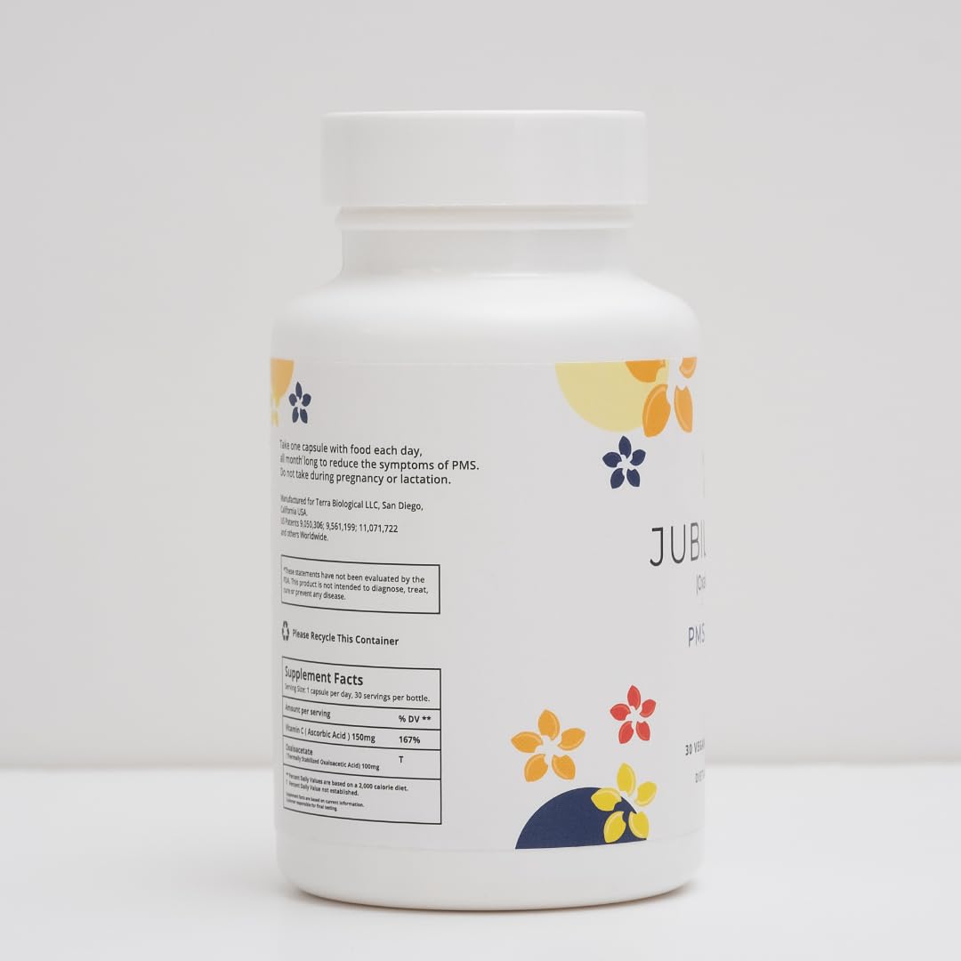 Jubilance PMS Support - Oxaloacetate PMS Relief Vitamin for Women (New Look, Same Clinically Proven Formula)