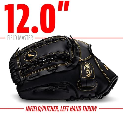 Franklin Sports Baseball + Softball Gloves - Field Master Adult + Youth Baseball + Softball Gloves - Right Hand + Left Hand Gloves - Infield + Outfield Mitts - Multiple Sizes + Colors