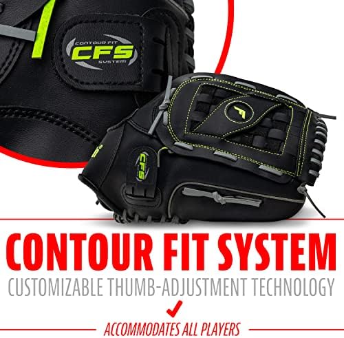 Franklin Sports Baseball + Softball Gloves - Field Master Adult + Youth Baseball + Softball Gloves - Right Hand + Left Hand Gloves - Infield + Outfield Mitts - Multiple Sizes + Colors