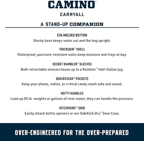 YETI Camino 35 Carryall with Internal Dividers, All-Purpose Utility, Boat and Beach Tote Bag, Durable, Waterproof