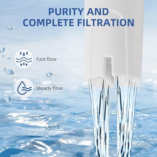 6-Pack Replacement Filter for Brita Pitcher and Dispensers,Water Filters Compatible for Britta OB03, Classic 35557, Mavea 107007, Everyday, Marina, Grand, Lake and More - APPLIANCEMATES