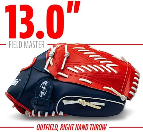 Franklin Sports Baseball + Softball Gloves - Field Master Adult + Youth Baseball + Softball Gloves - Right Hand + Left Hand Gloves - Infield + Outfield Mitts - Multiple Sizes + Colors