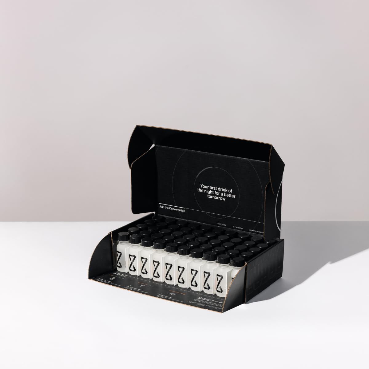 ZBiotics — Feel Better After Drinking, Wake Up Refreshed, Science-Backed, Patented Probiotic for Easier Mornings, Travel-Friendly, 50-Pack of 0.5 Fl Oz Bottles (50 Pack)