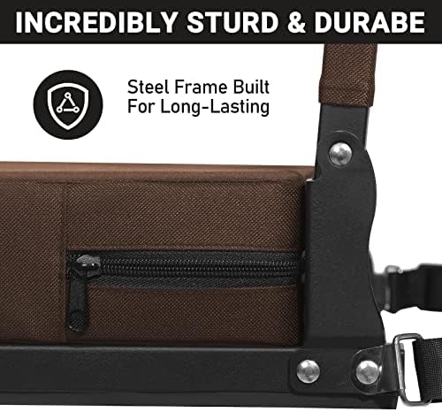 Sheenive Stadium Seats for Bleachers with Back Support, Bleacher Seats with Backs and Cushion Wide, Padded Portable Folding Comfort Stadium Chair with Shoulder Strap, Perfect for Sports Events