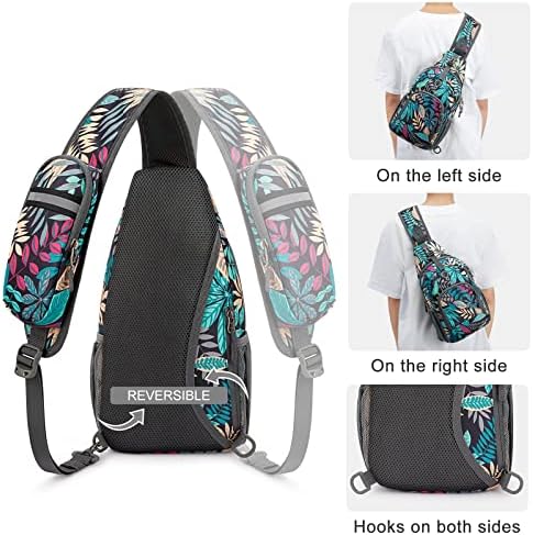 G4Free RFID Sling Bag Crossbody Backpack Small Chest Shoulder Bag Hiking Outdoor
