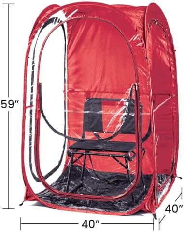 WeatherPod® The Original Shark Tank MyPod™ 1-2 Person Pop-Up Pod - Stay Warm, Dry, and Out of The Sun - Weather Pod for Sports, Rain, or Wind