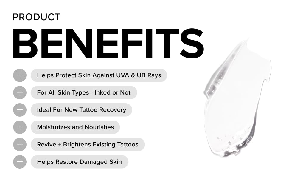 Mad Rabbit Tattoo Care Bundle Kit (3-Piece) Repair Soothing Gel, Enhance Balm & Defend SPF 30 Sunscreen - Full Coverage Tattoo Care Kit for New & Current Tattoos