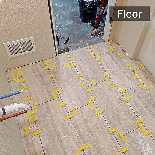 DGSL Tile Leveling System with Plier - 1200-Piece Spacers Clips and 300-Piece Reusable Wedges Tools Set for Stone Installation 1/8 Inch