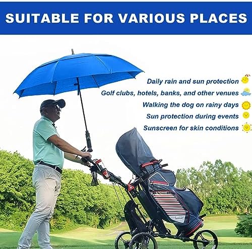 Golf Umbrella Large 62/68/72 Inch, Extra Large Oversize Double Canopy Vented Windproof Waterproof Umbrella, Automatic Open Golf Umbrella for Men and Women and Family.