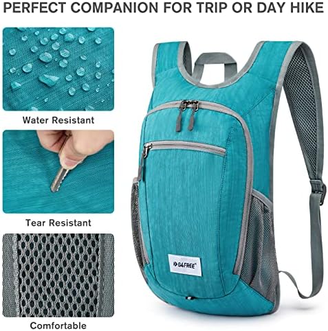 G4Free 10L/15L Hiking Backpack Lightweight Packable Hiking Daypack Small Travel Outdoor Foldable Shoulder Bag