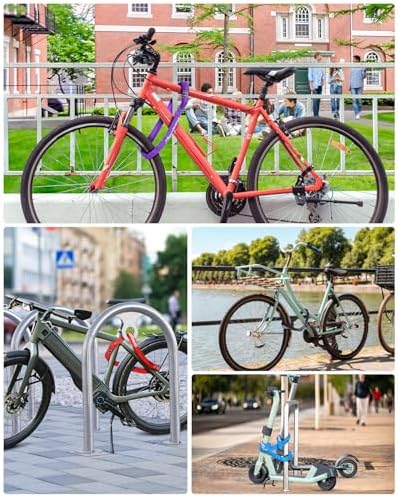 Sportneer Bike Lock: 5 Digit Combination High Security Anti Theft Bike Chain Lock - 3.2/3.6/4ft Heavy Duty Keyless Bicycle Lock for Bike, Motorcycle, Scooter, Door & Gate - 4/6mm Thick, Easy to Use