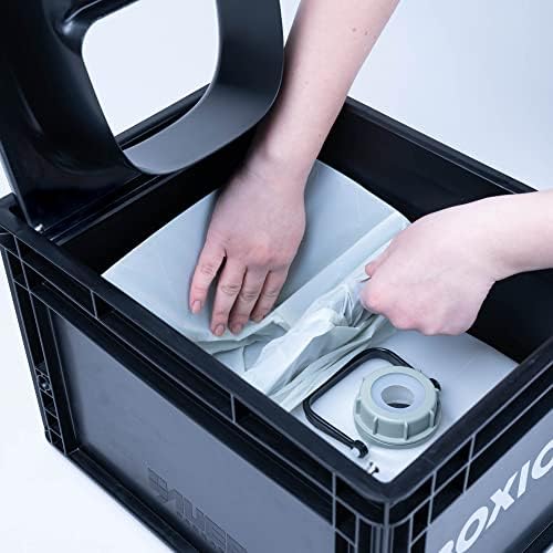BOXIO Toilet - Portable Toilet, Camping Toilet, composting Toilet for car Camping, Boat or Camping. Mini Camping Toilet: 14,7" x 11,8" x 11,0" Made in Germany.