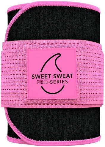Sports Research® Sweet Sweat Waist Trimmer - Premium Sweat Enhancing Fitness Belt for Women & Men - 5 Adjustable Sizes