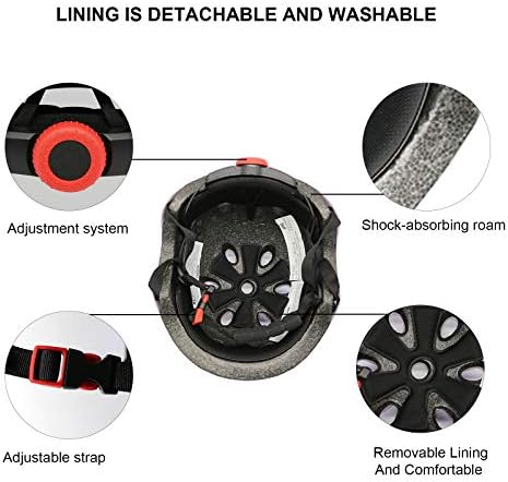 Kids Bike Helmet,Toddler Skateboard Helmets for Ages 2-3-5-8-14 Years Boys Girls,Adjustable Multi-Sport Bicycle Skateboarding Football Roller Skating Scooter Rollerblade Balance Bike Helmet