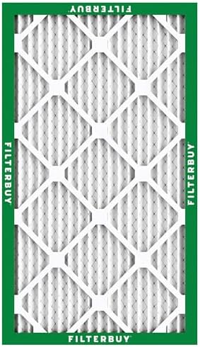 Filterbuy 12x20x1 Air Filter MERV 8 Dust Defense (4-Pack), Pleated HVAC AC Furnace Air Filters Replacement (Actual Size: 11.50 x 19.50 x 0.75 Inches)