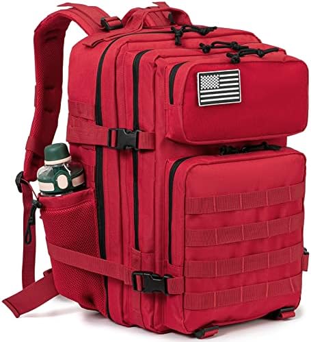 QT&QY 25L/35L/45L Military Tactical Backpack For Men Molle Daypack 3 Day Bug Out Bag Hiking Rucksack With Bottle Holder