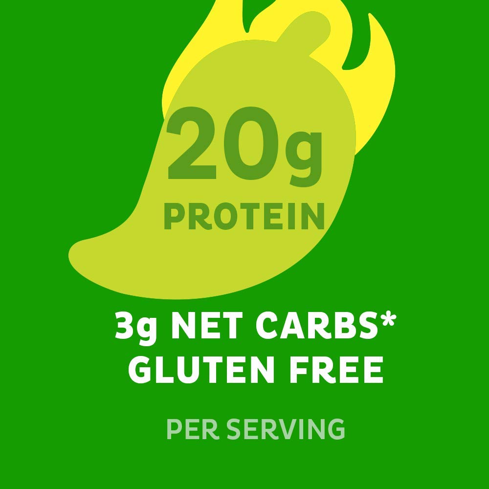 Quest Nutrition Chili Lime Tortilla Style Protein Chips, 20g Protein, 3g Net Carbs, Low Carb, Gluten Free, 1.1 oz (Pack of 12)