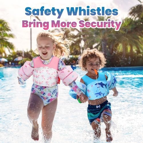 HeySplash Swim Vest for Kids, Toddler Pool Floaties Fit 20-50/70 Lbs, Children Swimming Vest with Adjustable Strap, Swim Jacket Water Wing Arm Float, Puddle Sea Beach Boat Jumper Boy Girl Baby