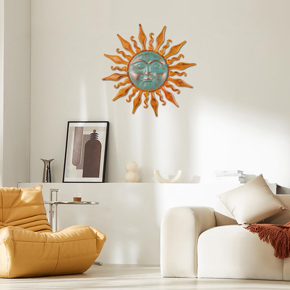 HOBYLUBY Metal Wall Art Decor, Large Wall Art Decor & Wall Sculpture