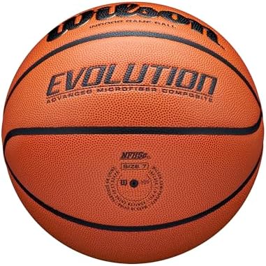 WILSON Evolution Indoor Game Basketballs - Size 5, Size 6 and Size 7