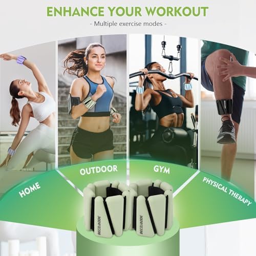 Wrist Ankle Weights Set of 2(1 lb/2 lbs Each) Adjustable Weights Training Intensity for Strength Training Walking Running Yoga Pilates Jogging for Women Men