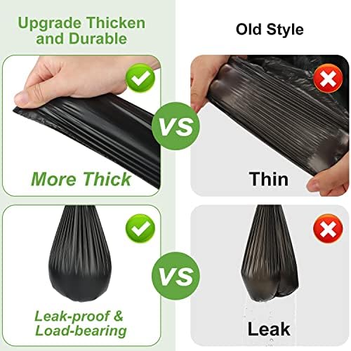 100 Portable Toilet Bags, Drawstring Biodegradable Camping Potty Bags 8 Gallon Waste Bags for 5-8 Gallon Bucket Toilet Adults Outdoor Camping Car