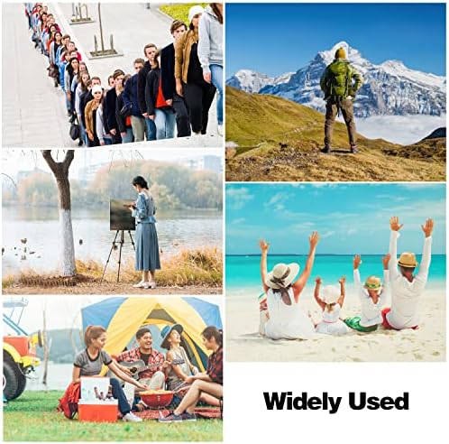 2 Pack Camping Stool, 16in Tall Large Size Folding Stool with Carry Bag, Aluminum Alloy Bracket, 1.5lbs Lightweight, Load Capacity to 300lbs, for Travel, BBQ, Fishing(2 Pack Grey)