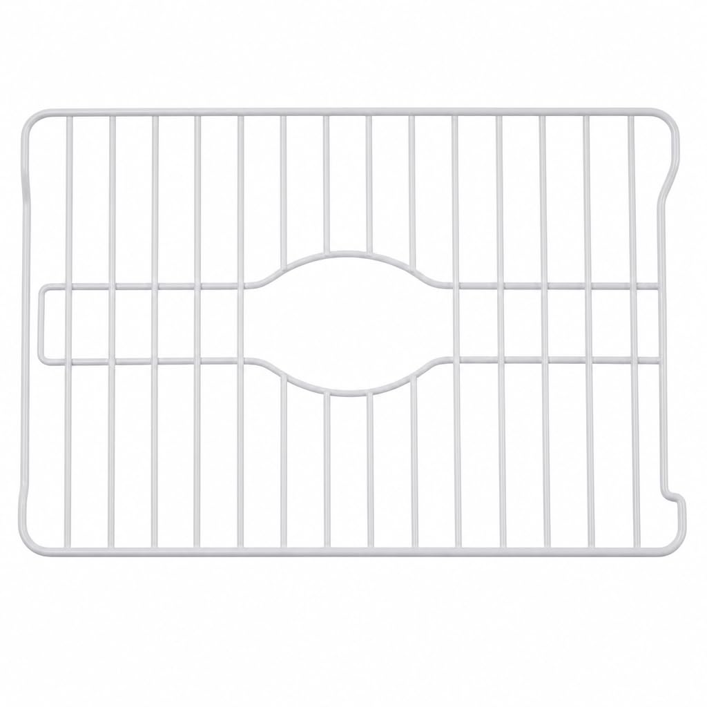 Better Houseware Sink Protectors for Kitchen Sink, Protective Metal Grid, 16x12.3x1 inches, White Kitchen Sink Mat to Shield Sink Base from Scratches, Rust-Resistant Coating, M