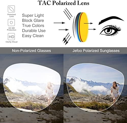 Polarized Aviator Sunglasses for Women Men Retro Trendy Sports Sunglasses for Outdoor UV400 Protection