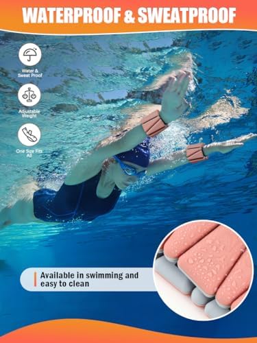 Wrist Ankle Weights Set of 2(1 lb/2 lbs Each) Adjustable Weights Training Intensity for Strength Training Walking Running Yoga Pilates Jogging for Women Men