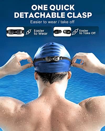 Rantizon Swim Goggles 2 Pack, Wide View Anti Fog&UV Swimming Goggles for Audlt, No Leaking Pool Accessories for Men Women Kid