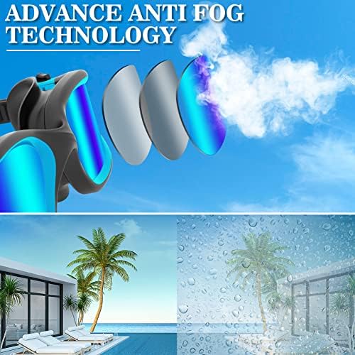 WIN.MAX Polarized Swimming Goggles Swim Pool Goggles Anti Fog Anti UV No Leakage Clear Vision for Men Women Adults Teenagers