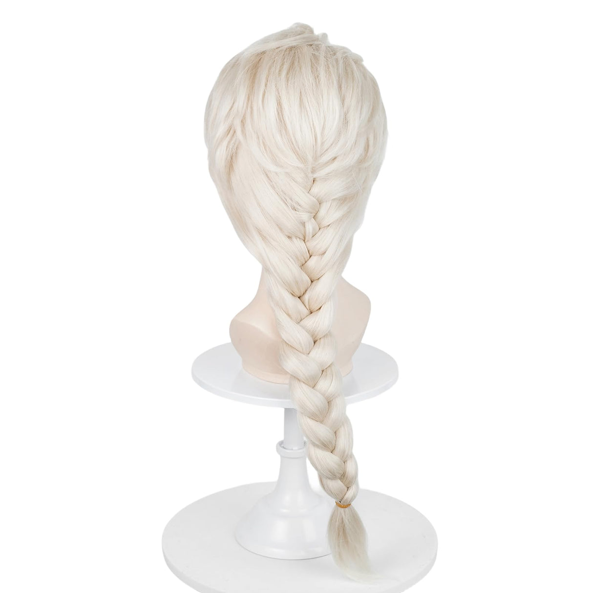 Probeauty Long Blonde Braided Wig for Girls Princess Cosplay, Kids Costume Wig with Magic Wand Crown for Halloween Christmas Birthday Party