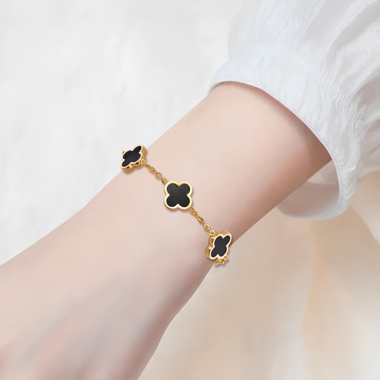 Otdwsd 18K Gold Plated Lucky Clover Jewelry Set, Birthday Gifts for Women