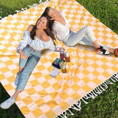 Large Picnic Blanket Outdoor Law Park Patio Mat Manta para Soft Car Travel Essentials Road Trip Summer Vacation Stuff Outside Accessories Roadtrip Camping Gear Rv Must Haves Glamping Tent Gadget