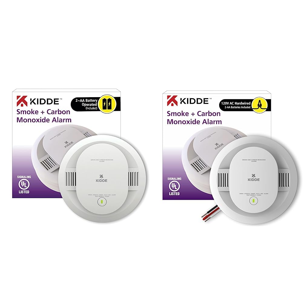 Kidde Smoke, Carbon Monoxide & Fire Detectors (2 Pack)
