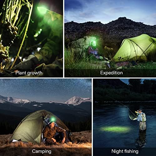 VIVOSUN 2 Pack 19 Bulbs High Intensity LED Green Light Grow Room Headlight